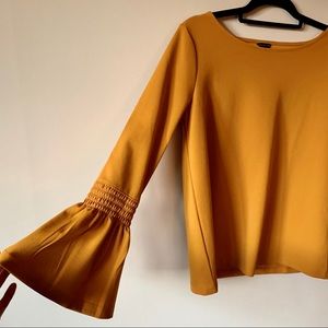 NWOT Ann Taylor Mustard Blouse